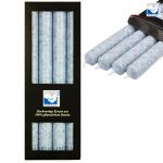 4 Stearin Stabkerzen Set 250 x 22 mm Kerzenfarm Kerzen Candle - freie Farbwahl Taubenblau