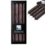 4 Stearin Stabkerzen Set 250 x 22 mm Kerzenfarm Kerzen Candle - freie Farbwahl Anthrazit
