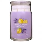 Yankee Candle Signature 2 Docht Duftkerze im Glas 567 g - verschiedene Sorten Lemon Lavender