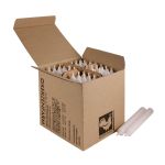 64 Stabkerzen 110 x 13 mm Kerzenfarm Kerzen Candle Set - verschiedene Farben Wei� - White