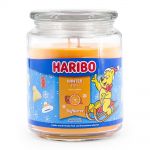 Haribo Gummib�ren Duftkerze 510 g im Glas - verschiedene Duftsorten Winter Fun