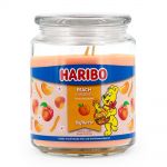 Haribo Gummib�ren Duftkerze 510 g im Glas - verschiedene Duftsorten Peach Paradise