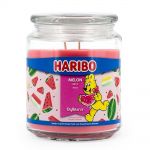 Haribo Gummib�ren Duftkerze 510 g im Glas - verschiedene Duftsorten Melon Mix
