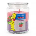Haribo Gummib�ren Duftkerze 510 g im Glas - verschiedene Duftsorten Happy Berry
