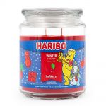 Haribo Gummib�ren Duftkerze 510 g im Glas - verschiedene Duftsorten Winter Cherry